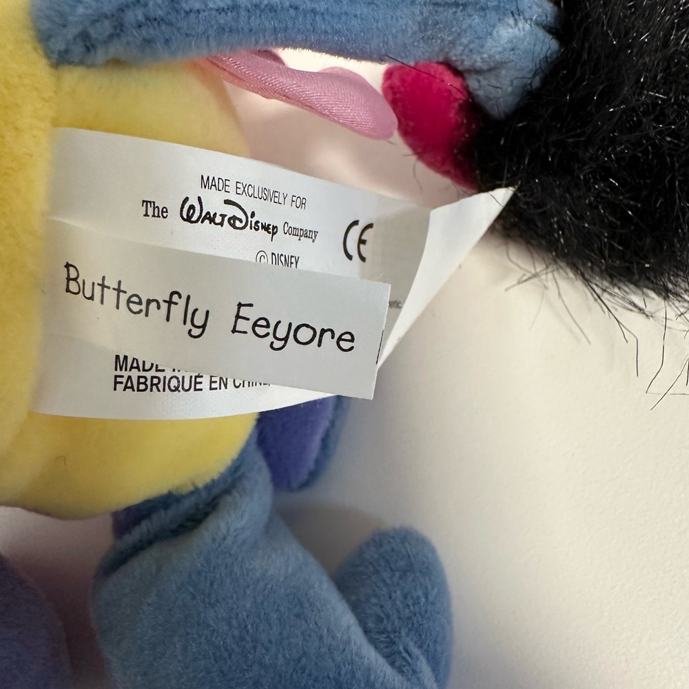 Disney Store Butterfly Eeyore 2000 Easter  Bean Bag Plush Winnie the Pooh NWT - Picture 10 of 14